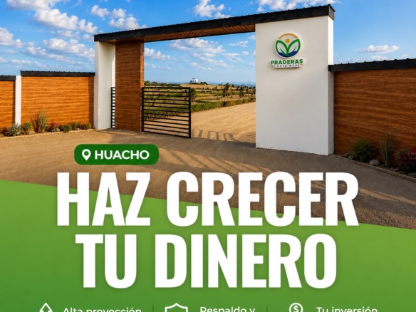 🥳PRADERAS COSTA AZUL:  Adquiere tu lote donde el campo se encuentra con el mar.  Ubicado  en km 162 Panamericana Norte – Huacho.